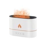 Aet Ultrasonik Hava Nemlendirici Buhar Makinesi Alev Simülasyonlu 250ML Aroma Difüzörü - Beyaz