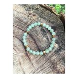 AFA TASARIM Doğal Taş Aventurin Taşı Bileklik, Yeşil Renk
