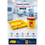 Afacan Plastik Tedavi Tepsisi & Tıbbi Enfekte Atık Kutusu 1.3 Lt