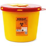 Afacan Plastik Tıbbi Enfekte Atık Kutusu 5 Lt. 5 Adet - Sarı
