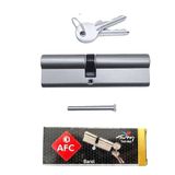 AFC Barel Silindir Kilit, 90 mm, Anahtarlı, Gümüş