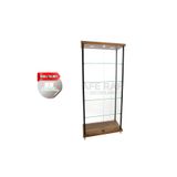 AFE DEKOR Kurulu Teslimat, 30*70*175,camlı Dolap, Camlı Vitrin, Koleksiyon Dolabı, Gümüşlük