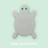 Affectione Yüzme Tahtası Kaplumbağa Hafif ve Kokusuz 46x28x2,6 cm Yüzme Eğitimi İçin - Beyaz
