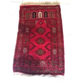 Afgan El Dokuma Kilim Seccade 130X73 - Yaşlı Halı Seccade