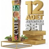 Afia 2si 1 Arada Kahve 12X14 gr - 2'si 1 Arada - 1 L