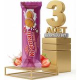 Afia Çilek Kremalı Sandviç Bisküvi 3X60 gr - 1 Adet