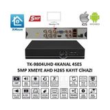 Afila TK-9804UHD 4ch 4ses 5mp Xmeye Ahd Dvr H265+ 4 Kanal Güvenlik Sistemleri Kayıt Cihazı