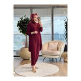 Afili 4197 Tokyo Şalvar Takım Bordo