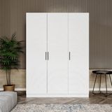 Afilli Çok Amaçlı Yüklük Dolabı Beyaz Tamamı MDF 135 cm Genişlik 182 cm Yükseklik 50 cm Derinlik