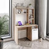Afilli Ildır Çalışma Masası Flora Beyaz Tamamı Mdf Flora Beyaz