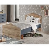 Afilli Izmir Tek Kisilik Karyola Tamami Mdf 90X190 Flora Antrasit
