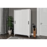 Afilli Liva MDF Sürgülü Portmanto 116 cm Genişlik 180 cm Yükseklik 40 cm Derinlik Klasik Tasarım