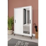 Afilli MDF Liva Aynalı Sürgülü Portmanto 178 cm Klasik Tasarım Derinlik 40 cm