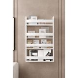 Afilli Montessori Çocuk Odası Kitaplığı 10X54X120 cm Beyaz MDF Malzemeden Geniş Depolama Alanı - 74 cm
