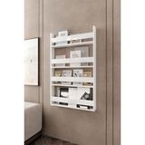 Afilli Montessori Çocuk Odası Kitaplığı Mdf Kitaplık 10X54X120 cm - Beyaz - 54 cm