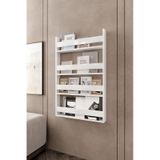 Afilli Montessori Çocuk Odası Kitaplığı Mdf Kitaplık 10x54x120 Cm Beyaz