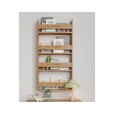 Afilli Montessori Çocuk Odası Kitaplığı Mdf Kitaplık 10x74x120 cm Safir Meşe
