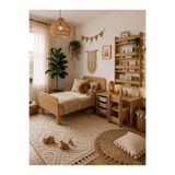 Afilli Montessorı Cocuk Odası Tamamı Mdf - Beyaz