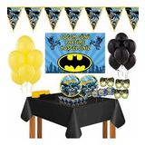 AFİŞLİ BATMAN 24 KİŞİLİK BETMEN DOĞUM GÜNÜ PARTİ MALZEMELERİ SÜSLERİ SETİ