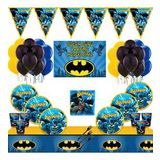 AFİŞLİ BATMAN 32 KİŞİLİK BETMEN DOĞUM GÜNÜ PARTİ MALZEMELERİ SÜSLERİ SETİ