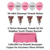 AFİŞLİ BLACKPİNK 8 KİŞİLİK DOĞUM GÜNÜ PARTİ MALZEMELERİ SÜSLERİ SETİ