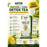 Afiya Detox Solutions Matcha Detoks Çayı Ve Yuzu Detoks Çayı, 2'li Güçlü Karışım, Diyet ve Form Destekleyici Detox Çay 20 Adet 100 gr