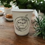 Afiyet Olsun Desenli Yazılı Tek Kullanımlık 7 Oz 50 Adet Karton Bardak