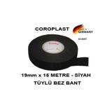 AFK 10 Adet Bez Bant Tüylü Yanmaz Kumaş Kablo Sarma Bantı 19mm 15mt