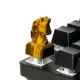 AFLODITARY Tiger-Eye Unicorn El Yapımı Özelleştirilebilir Ekran Tuşları, Bilgisayar Oyun Klavyeleri Cherry MX anahtarlı Mekanik Klavyeler için Klavye (Gül Kuvars, Aventurin, Kristalden Yapılmıştır)