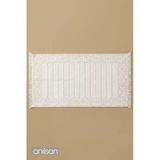 Aflora %100 Pamuk Ayak Havlusu - Beyaz-Turuncu 60X130, 690 Gr