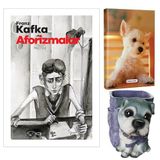 Aforizmalar - Franz Kafka ve Dekoratif Köpek Kalemlik - Pamuk Şeker Planlama Defteri