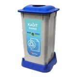 Aform 70 lt Mavi Naturel Kağıt Atık Kovası