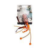 AFP 21x5x2 cm Vintage Tavşan Tüylü Stick Kedi Oyuncağı