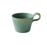 AFPSDLFJDLS El yapımı seramik kahve kupa Retro çömlek bardak 320ml süt yulaf kahvaltı fincan ısıya dayanıklı