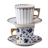 AFPSDLFJDLS Süt Kahve Fincanı Seramik Espresso Estetik Vintage Dikey Şerit Kaffeetasse Ev Eşyaları