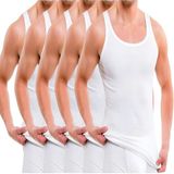 AFRA MC Premium Erkek%100 Pamuk Atlet 5'li Set, Ultra Yumuşak Pamuklu Kumaş, Rahat Kalıp, Yüksek Kaliteli Atlet, Beyaz,İç Giyim, Çamaşır, Underwear (XXL)