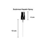 Afra Tedarik 18 Mm Kapaklı Siyah Sprey Fısfıs Kolonya Dezenfektan 18 Pp Sprey Başlığı 10 Adet 5315400804001