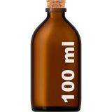 Afracam 100 ml Amber Kahverengi Şişe Mantar Tıpalı 100 cc Hediyelik Nişan Süs Kolonya Cam Şişe 1 Adet
