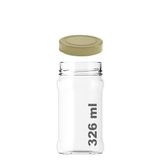 Afracam 326 ml Kavanoz Metal Derin Kapaklı 326 Cc Şeffaf Reçel, Marmelat Cam Kavanoz Deep 20 Adet