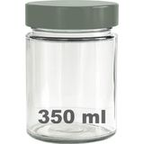 Afracam 350 ml Kavanoz Gümüş Derin Kapaklı 350 cc Şeffaf Reçel, Marmelat Cam Kavanoz Deep 1 Adet