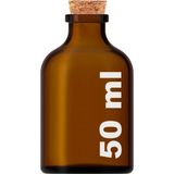 Afracam 50 ml Amber Kahverengi Şişe Mantar Tıpalı 50 Cc Hediyelik Nişan Süs Kolonya Cam Şişe 1 Adet
