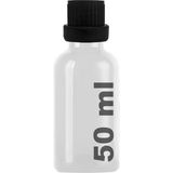 Afracam 50 ml Plastik Kilitli Siyah Kapaklı Hediyelik Şat Şişesi 50 cc Kolonya Koku Süs Shot Cam Şişe 1 Adet