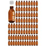 Afracam Amber Ecza Şişesi, 125 ml, Kahverengi Cam, Plastik Contalı Kilit Kapak, Hava ve Sıvı Sızdırmaz, 28mm Ağız Çaplı, Parfüm Demlemek İçin Uygun, 86 Adet (125 ml, Beyaz Kapak)