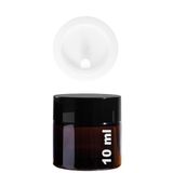 Afracam Mini Amber Cam Kavanoz, 10 ml Hacimli, Sızdırmaz Kapaklı, Krem ve Kozmetik Saklama Kutusu, Lip Balm 2 Adet