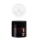 Afracam Mini Amber Cam Kavanoz, 10 ml Hacimli, Sızdırmaz Kapaklı, Krem ve Kozmetik Saklama Kutusu, Lip Balm 48 Adet