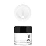 Afracam Mini Şeffaf Cam Kavanoz, 10 ml Hacimli, Sızdırmaz Kapaklı, Krem ve Kozmetik Saklama Kutusu, Lip Balm 2 Adet