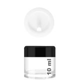 Afracam Mini Şeffaf Cam Kavanoz, 10 ml Hacimli, Sızdırmaz Kapaklı, Krem ve Kozmetik Saklama Kutusu, Lip Balm 6 Adet