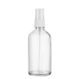 Afracam Şeffaf Kapaklı Beyaz Cam Şişe 100 ml Sprey Fısfıs Dezenfektan Kolonya