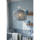 afralya home Çocuk Odası Avize Ponponlu Avize Sevimli Bebek Hediyelik Avize Mavi Sarkıt Avize