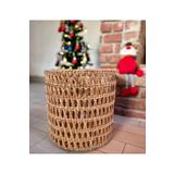 afralya home Çocuk Odası Oyuncak Sepeti, Çamaşır Sepeti, Düzenleyici Sepet, Çok Amaçlı Hasır Sepet 35x30 Cm